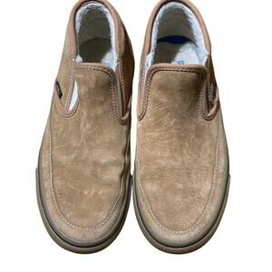 Vans Asher Suede Sherpa Lined Slip On Shoes Womens Size 7.5 Mens 6 Comfort